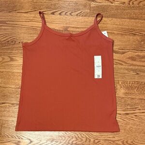 Elegant Rust Camisole set of two tank tops by NoBo Junior Size 21 Stretch